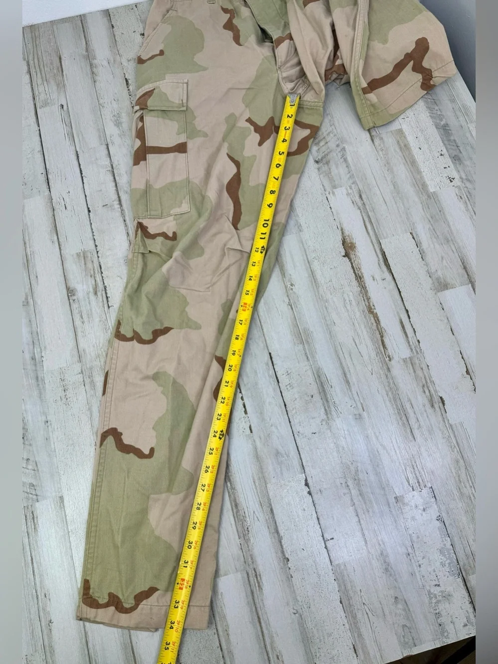 US Army Pant Mens 32x34 Camo Cargo Tapered Military Uniform Combat